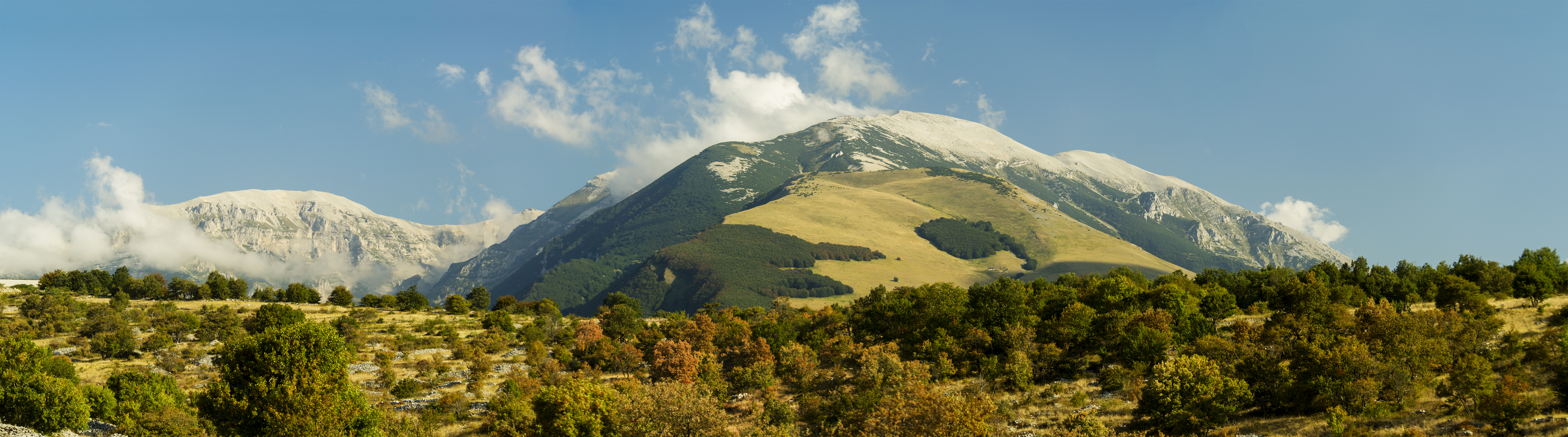 Panorama della Majella alle 16:00 circa